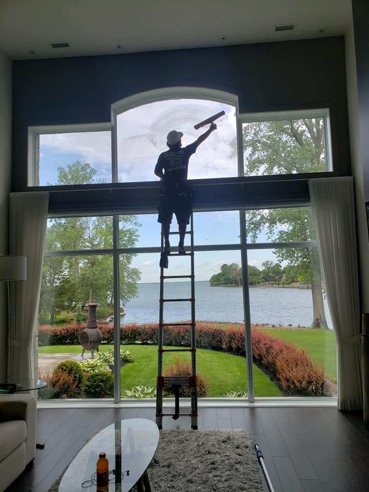 Tall Window Cleaning